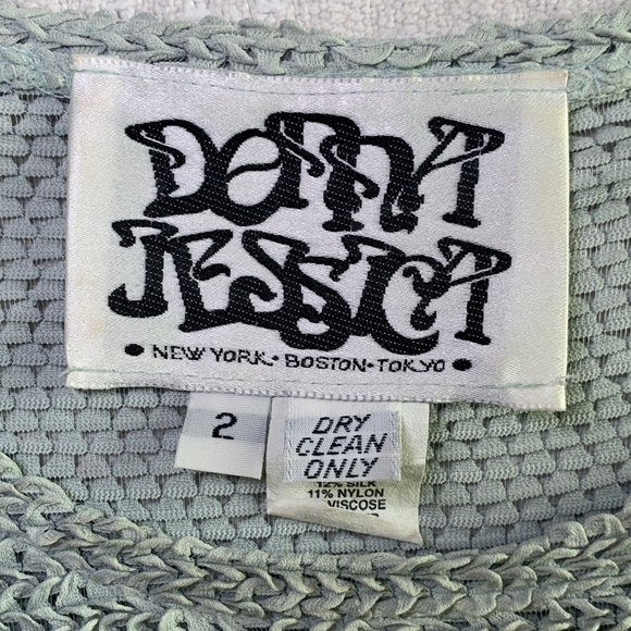 Vintage Donna Jessica art to wear silk blend patchwork tunic top size XL - Picture 5 of 13